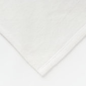 Bloemenelegantie Moderne Abstracte Blauwe Fractal  Fleece Deken (Hoek)