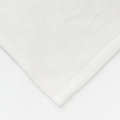 Bloemenelegantie Moderne Abstracte Blauwe Fractal  Fleece Deken (Hoek)