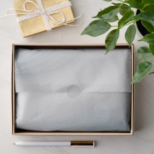 Bloemenelegantie Moderne Abstracte Blauwe Fractal  Tissuepapier (Geschenk)