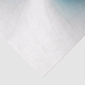 Bloemenelegantie Moderne Abstracte Blauwe Fractal  Tissuepapier (Detail)