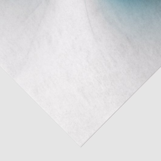 Bloemenelegantie Moderne Abstracte Blauwe Fractal  Tissuepapier (Detail)