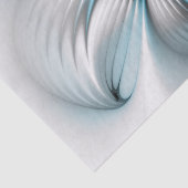 Bloemenelegantie Moderne Abstracte Blauwe Fractal  Tissuepapier (Detail)