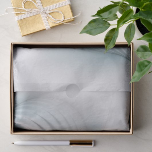 Bloemenelegantie Moderne Abstracte Blauwe Fractal Tissuepapier (Geschenk)