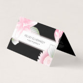 bloemenelegantie rust in rust gevouwen kaart (Voorkant)