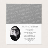 bloemenelegantie rust in rust gevouwen kaart (Binnenkant ongevouwen)