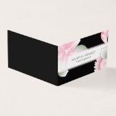  bloemenelegantie rust in rust gevouwen kaart (Buitenkant)