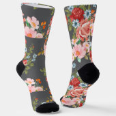 bloemenelegantie sokken (Gebogen)