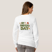 Bloemenelegantie: St. Patrick's Day FUNNY T-shirt (Achterkant volledig)