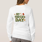 Bloemenelegantie: St. Patrick's Day FUNNY T-shirt (Achterkant)