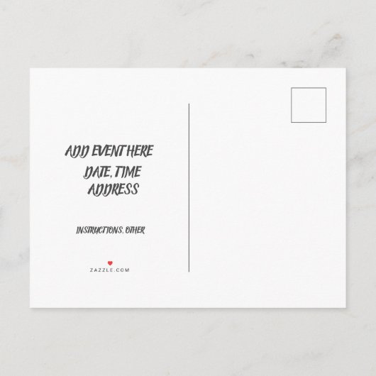 Bloemenelegantie: Viering in bloei Uitnodiging Briefkaart (Achterkant)