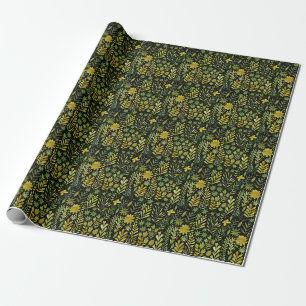 Bloemenelegantie:  Waterverf Cadeaupapier