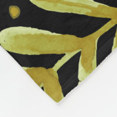 Bloemenelegantie:  Waterverf Fleece Deken (Hoek)