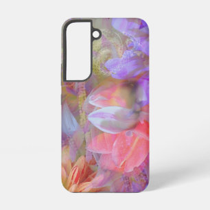 Bloemenelf Double Exposure Fantasie Kunst Samsung Galaxy Hoesje