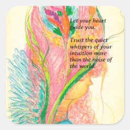 Bloemenengel Sticker