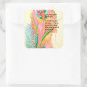 Bloemenengel Sticker (Tas)