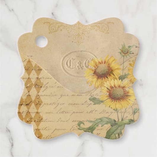  Bloemenenvelop Scrapbook Verfraaiing Bedankjes Labels (Voorkant)