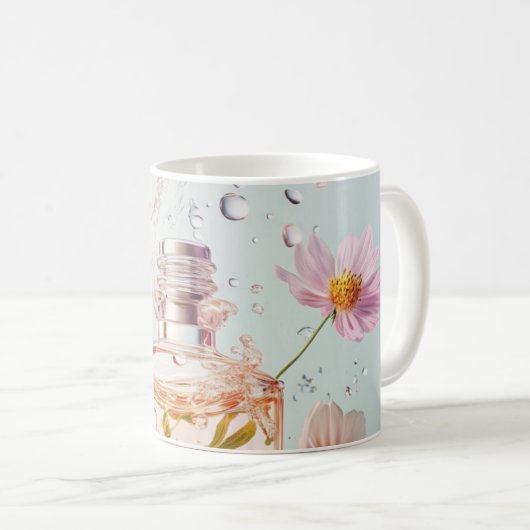 bloemenessentieparfum koffiemok (Voorkant rechts)
