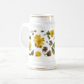 Bloemenexplosie 22 oz Stein Mok Design (Voorkant links)