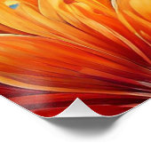 Bloemenexplosie: barstend kleurenpatroon perfect poster (Hoek)