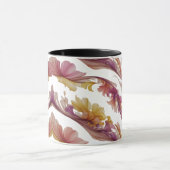 Bloemenexplosie – Levendige Abstracte bloemenuitba Mok (Midden)