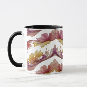 Bloemenexplosie – Levendige Abstracte bloemenuitba Mok