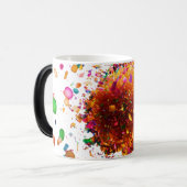 Bloemenexplosie Morphing Mok - 11 oz Mok (Voorkant links)