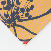 Bloemenexplosie: Naadloze  trend. Fleece Deken (Hoek)