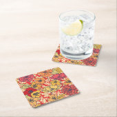 Bloemenexplosie: Naadloze trend. Kartonnen Onderzetters (Insitu)