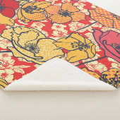 Bloemenexplosie: Naadloze  trend. Sherpa Deken (3/4)