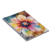 Bloemenexplosie van kleuren notitieboek (Rechterzijde)