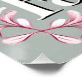 Bloemenfamilie pastel esthetisch perfect poster (Hoek)