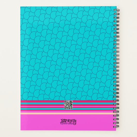  Bloemenfamilie Vrolijke Inspirativiteitskunstwerk Planner (Achterkant)