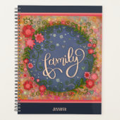  Bloemenfamilie Vrolijke Inspirativiteitskunstwerk Planner (Voorkant)