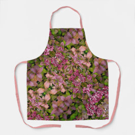 BLOEMENFANTASIE IN BOURGONDIË, BLEEK-ROZE EN GROEN SCHORT