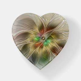 Bloemenfantasie met goudmodern Abstract fractal