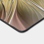 Bloemenfantasie met goudmodern Abstract fractal Bureaumat (Hoek)