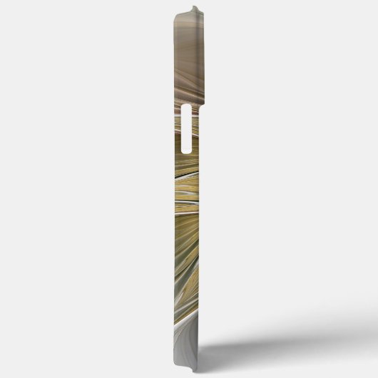 Bloemenfantasie met goudmodern Abstract fractal Case-Mate iPhone Case (Achterkant / Rechts)