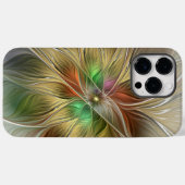 Bloemenfantasie met goudmodern Abstract fractal Case-Mate iPhone Case (Achterkant (horizontaal))