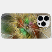 Bloemenfantasie met goudmodern Abstract fractal Case-Mate iPhone Case (Achterkant (horizontaal))