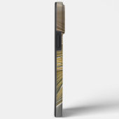 Bloemenfantasie met goudmodern Abstract fractal Case-Mate iPhone Case (Achterkant / Rechts)