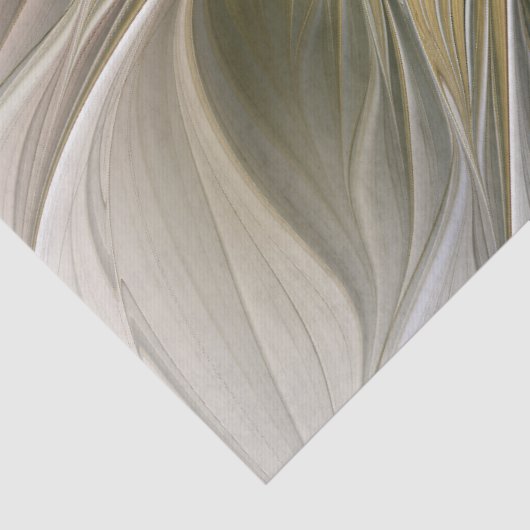 Bloemenfantasie met goudmodern Abstract fractal Tissuepapier (Detail)