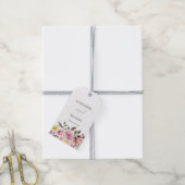 Bloemenfantasie | Moderne Waterverf bruiloft gunst Cadeaulabel (Met Touw)