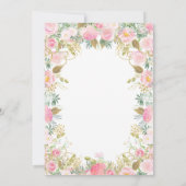 Bloemenfee Baby shower uitnodiging (Achterkant)