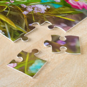 Bloemenfee en zachte konijn legpuzzel (Zijkant)