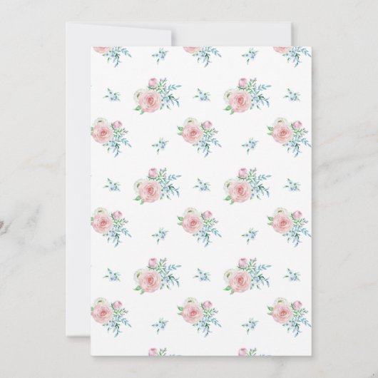 Bloemenfee Feestuitnodiging, Fairy Uitnodiging (Achterkant)