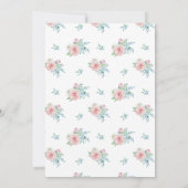 Bloemenfee-feestuitnodiging, Fee-uitnodiging Kaart (Achterkant)