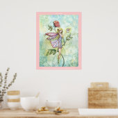 Bloemenfee Konijn Posterprint Poster (Keuken)