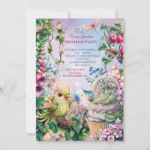 Bloemenfee Land Uitnodiging Feest (Achterkant)