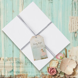 Bloemenfee meisje Verjaardag Cadeaulabel