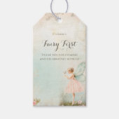 Bloemenfee meisje Verjaardag Cadeaulabel (Voorkant)